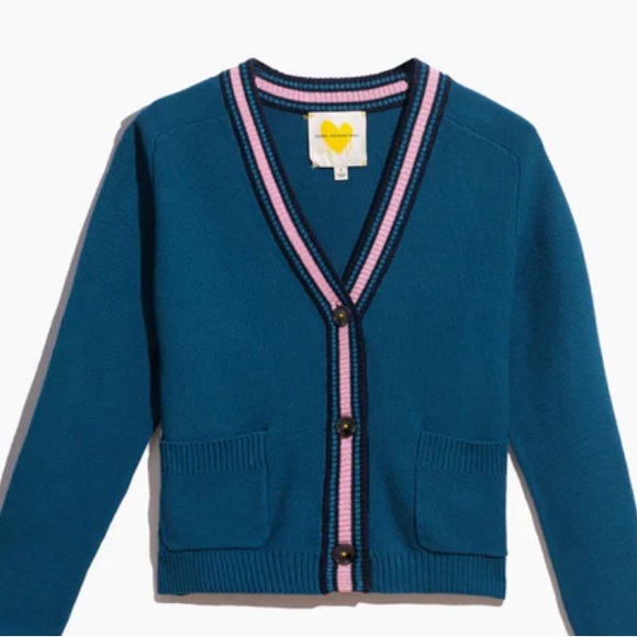 NWOT Kerri Rosenthal Milly Cardi in Azure - Picture 1 of 11